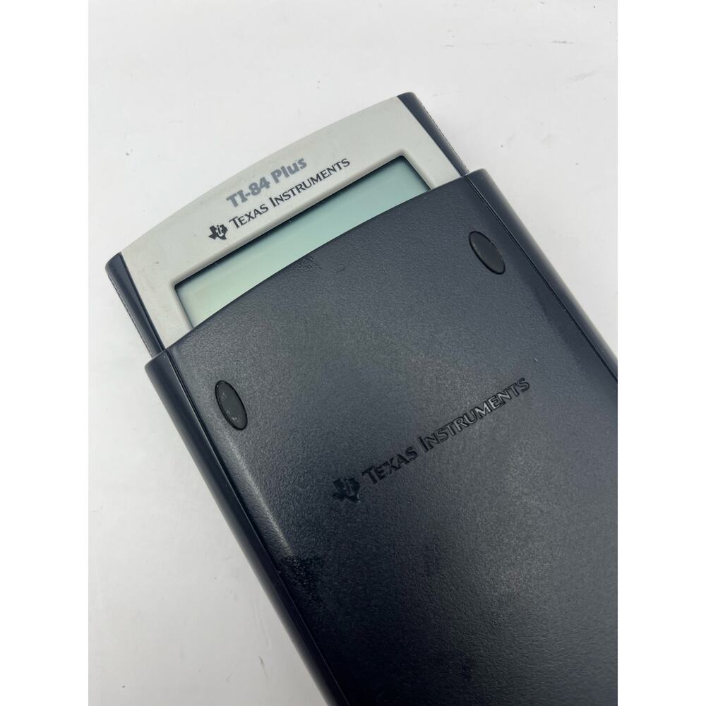 Texas Instruments TI-84 Plus Graphing Black Calculator With Cover Tested & USED - Picture 6 of 6